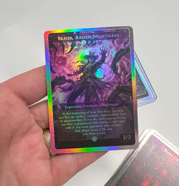 Rainbow Foil Sheets proxy card example
